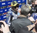 Valentino Rossi y Jorge Lorenzo se solidarizan con Schwantz
