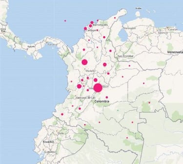 Mapa de casos y muertes por coronavirus por departamentos en Colombia: hoy, 11 de septiembre