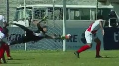 La notable tapada del 'Araña' Olivares en su debut en Bolivia