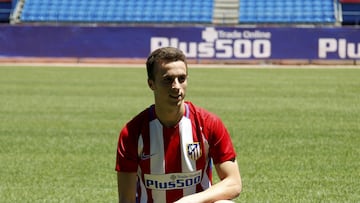 Diogo Jota, en su presentación con el Atlético en 2016. Un chico callado, un buen chico.