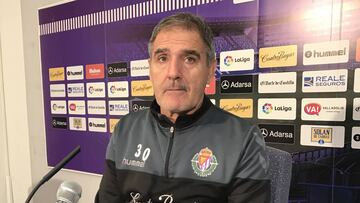 Paco Herrera en la previa ante el Rayo 26-1-17