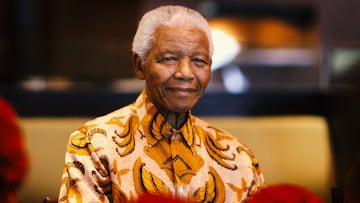 CAPE TOWN, SOUTH AFRICA - APRIL 03: Nelson Mandela smiles during a lunch to Benefit the Mandela Children's Foundation as part of the celebrations of the opening of the new One&Only Cape Town resort on April 3, 2009 in Cape Town, South Africa. The One&Only is Sol Kerzner's first hotel in his home country since 1992. The 130 room property is One&Only's first Urban resort and sits in the fashionable Waterfront district. Celebrities from all over the world including Mariah Carey, Clint Eastwood, Matt Damon, Morgan Freeman, Thandie Newton and Marisa Tomei will attend the event. Gordon Ramsay will be launching his first restaurant in Africa at the resort, Maze and Robert De Niro will be opening Nobu. Nelson Mandela will be attending an intimate luncheon at Maze on Friday to celebrate his long-standing relationship with Mr. Kerzner. (Photo by Chris Jackson/Getty Images)