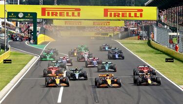 McLaren arrasa con lío y Verstappen choca con Hamilton