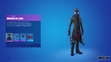 Así es el skin Orígenes del Caos del Club de Fortnite de octubre 2021