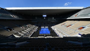 La Pihilipe Chatrier con una pista de pádel en el Paris Major.