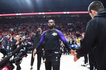 Este jueves LeBron James hizo su presentación de manera oficial con los Lakers