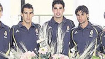 <b>DE MOMENTO, SIETE. </b>De izquierda a derecha Palencia, Agus, Negredo, Sergio, Tébar, Ernesto y Valero.