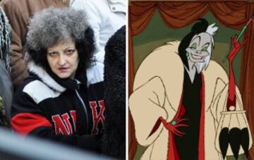 La viva imagen de Cruella de Vil de '101 Dálmatas'