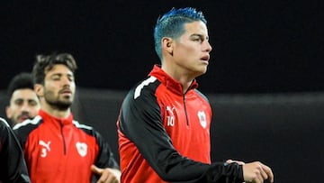 James Rodríguez, ausente en partido de Al Rayyan a un mes de Eliminatorias.
