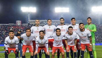  Guadalajara team group during the game Atletico San Luis vs Guadalajara, corresponding to Round 2 of the Torneo Clausura 2023 of the Liga BBVA MX, at Alfonso Lastras Stadium, on January 13, 2023.

<br><br>

Equipo de Guadalajara durante el partido Atletico San Luis vs Guadalajara, Correspondiente a la Jornada 02 del Torneo Clausura 2023 de la Liga BBVA MX, en el Estadio Alfonso Lastras, el 13 de Enero de 2023.