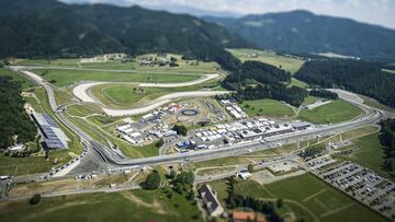 Imagen panorámica del Red Bull Ring.