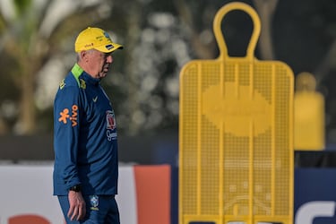 Primeras imágenes de Ancelotti con Brasil: guiño a Vinicius