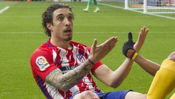 Vrsaljko protesta contra el Girona. 