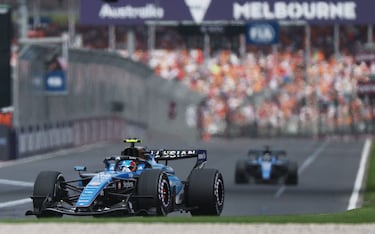El piloto español de Williams, Carlos Sainz, durante la carrera en Australia.