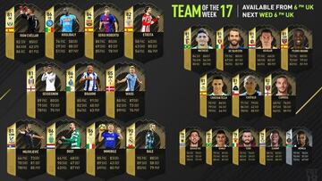 Tres jugadores de la Liga MX en el equipo de la semana del FIFA 18