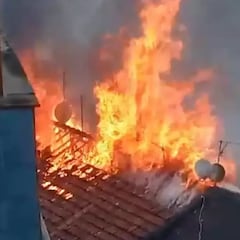 Muere un hombre al saltar de un edificio en llamas en Basauri