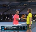 Con este punto Tsitsipas eliminó a Nadal en cuartos de final luego de ir abajo por dos sets