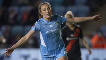 Caroline Weir con el Manchester City.