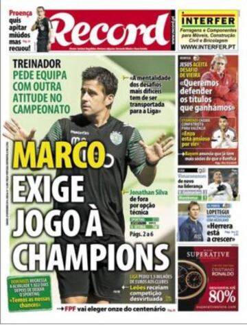 Portadas de la prensa deportiva