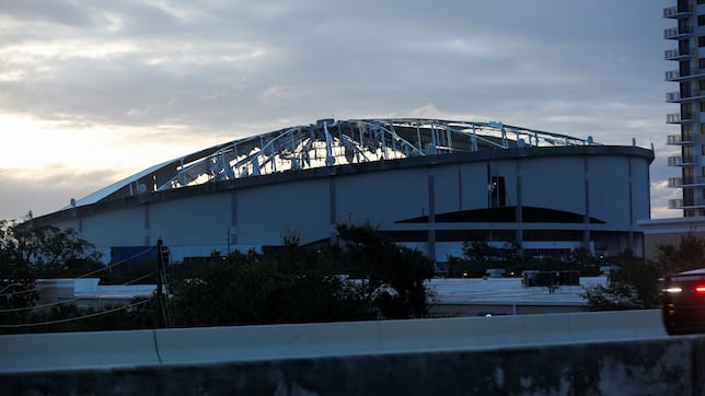Hurricane Milton tears roof off Rays’ stadium: What was the roof of Tropicana Field made of?