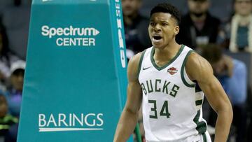 Giannis Antetokounmpo, durante un partido con los Milwaukee Bucks.