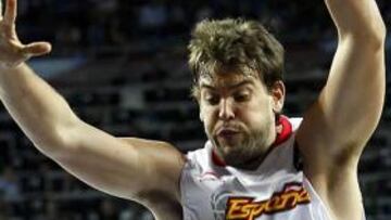Marc Gasol, con amigdalitis, duda para el entreno de hoy pero no ante Serbia