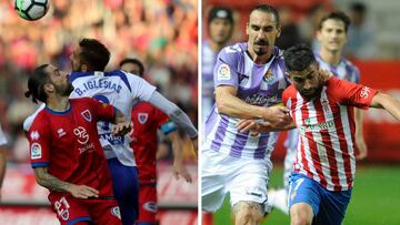 Zaragoza-Numancia y Sporting -Valladolid, de alto riesgo