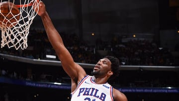 Joel Embiid es el primer jugador en la historia de la NBA con un 46+15+7+7 en un partido.