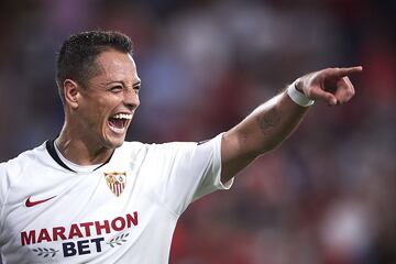 Javier Hernández juega actualmente en Sevilla.