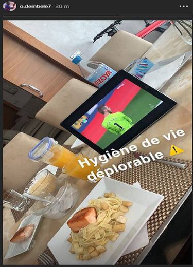 Dembélé ironiza sobre su estilo de vida: "Deplorable..."