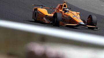 Fernando Alonso en la Indy 500.