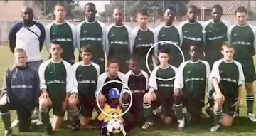 Curiosa imagen de Mbappé cuando era un pequeño y llegó a portar una playera del Arsenal de Inglaterra.