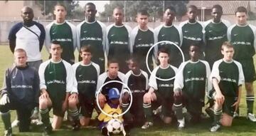 Curiosa imagen de Mbappé cuando era un pequeño y llegó a portar una playera del Arsenal de Inglaterra.