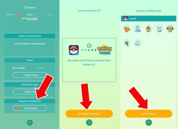 Seguimos estos pasos para recoger los Pok&eacute;mon transferidos desde Pok&eacute;mon GO