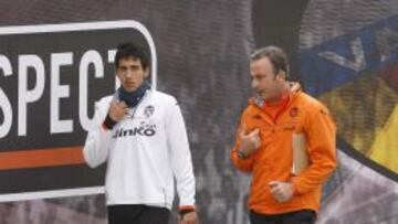 Dani Parejo, en un entrenamiento.