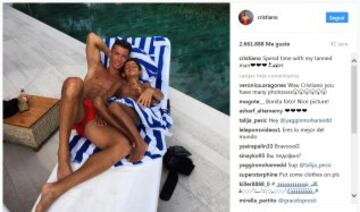 En su Instagram, Ronaldo comparte una mezcla de contenido personal y profesional. Acerca a sus fans a los momentos cotidianos detrás de las cámaras tanto en el campo como fuera de él, compartiendo tanto sus iniciativas empresariales como la relación con su hijo, a través de fotos, videos e Instagram Stories.  