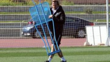 Schuster, durante un entrenamiento.