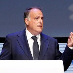 Tebas confirma en Huesca que no se irá a Italia y seguirá en LaLiga