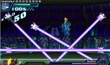 Captura de pantalla - Azure Striker Gunvolt (3DS)