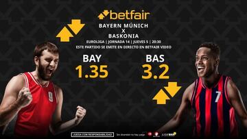 Bayern de Múnich vs. Baskonia: horario, TV, pronósticos, estadísticas y clasificación