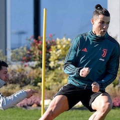 Cristiano regresa a los entrenamientos con la Juventus