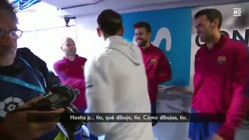 Piqué le tiró una 'pullita' a Ramos en el túnel de vestuarios