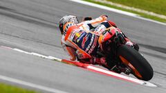 Marc M&aacute;rquez en Sepang.