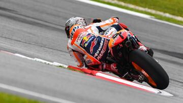 Marc M&aacute;rquez en Sepang.