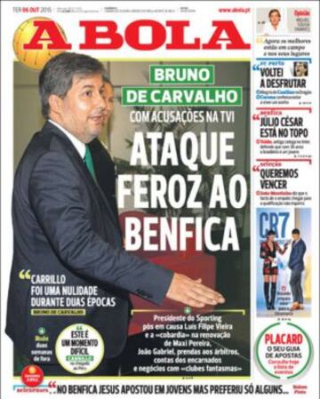 Portadas de la prensa deportiva