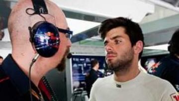 <b>MUY SÓLIDOS. </b>Alguersuari y los Toro Rosso respondieron ayer.