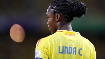 AMDEP6966. CALI (COLOMBIA), 11/09/2024.- Linda Caicedo de Colombia este miércoles, en un partido de los octavos de final de la Copa Mundial Femenina sub-20 entre las selecciones de Colombia y Corea del Sur en el estadio Pascual Guerrero en Cali (Colombia). EFE/ Ernesto Guzmán Jr.