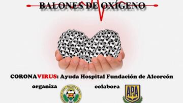 Balones de oxígeno solidarios en Alcorcón