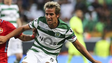 El lateral izquierdo del Sporting de Portugal, Fabio Coentrao.