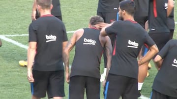 Luis Suárez no está para bromas: puso en su sitio a Neymar